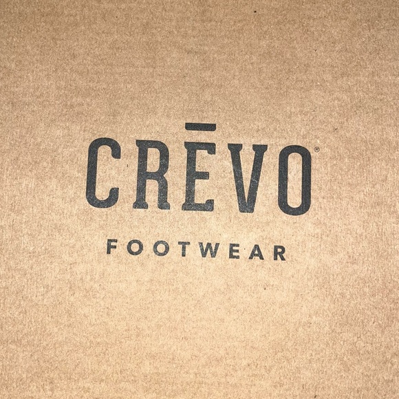 Crevo Jet Black Jade Leather Block Heel Bootie Women’s Size 6 - Picture 9 of 11